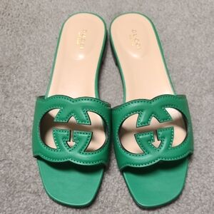 Gucci Emerald Green Women's Sandals